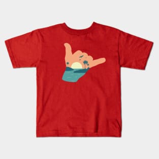 Shaka Hang Loose Beach Kids T-Shirt